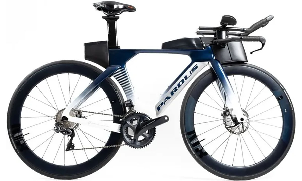 Фотография Велосипед PARDUS Road Gomera Ultra Ultegra Di2 11s Disc Blue White Размер рамы S